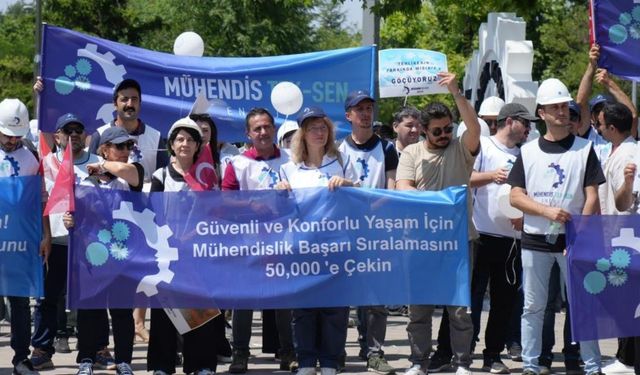 Mühendis TEK-SEN Enerji Sendikası Ankara'da ses yükseltti