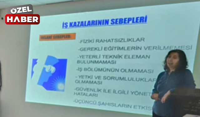 Polatlı Huzurevi Özel Eğitim Meslek Okulu'nda İş Sağlığı ve Güvenliği Eğitimi