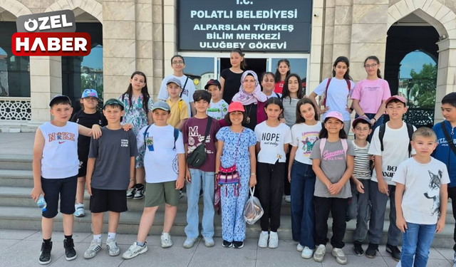 Polatlı Zafer Ortaokulu 5-B sınıfı Bilim ve Gökevi gezisinde