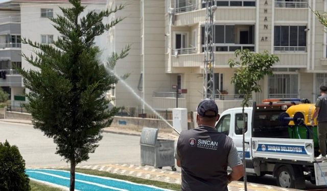 Sincan Belediyesi'nden ilaçlama seferberliği