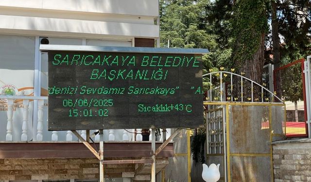 Bayram günü termometreler 43 dereceyi gösterdi!