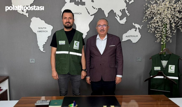 AK Parti Polatlı İlçe Başkanı Teke'den Yeşilay’a ziyaret