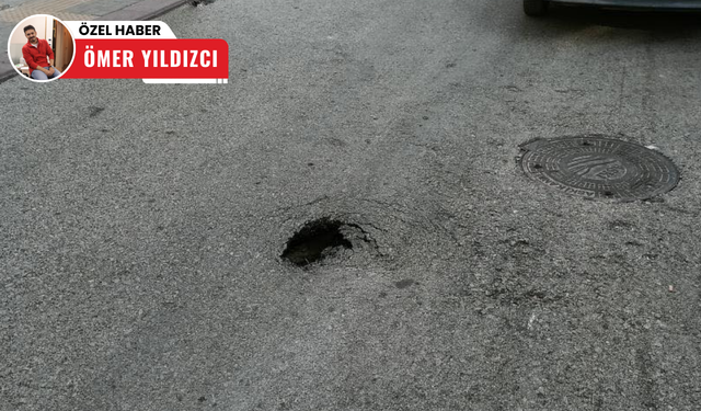 Altındağ Karapürçek'te sağlık ocağı yolu çöktü