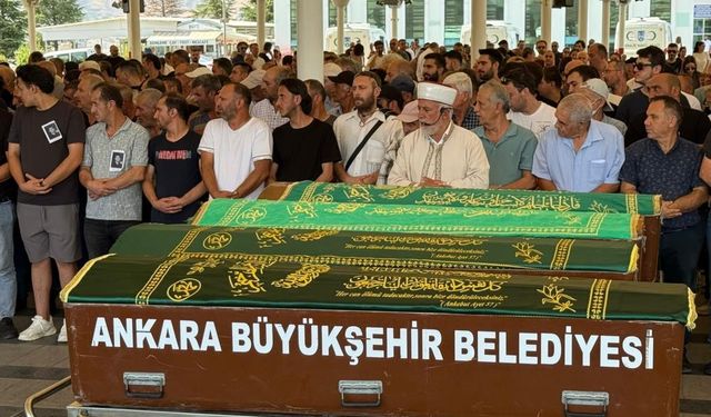 Çankaya'daki yangında hayatını kaybeden güvenlik görevlisi son yolculuğuna uğurlandı