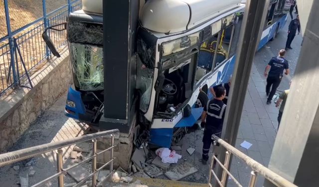 Ankara’da EGO otobüsü kaza yaptı: Çok sayıda yaralı var!