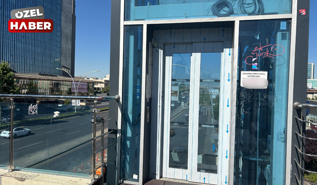 Başkentte, üst geçit asansörleri vatandaşları zorluyor!