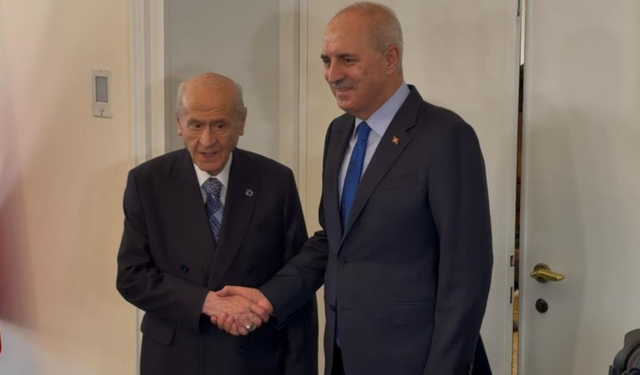 Devlet Bahçeli, TBMM Başkanı Kurtulmuş ile görüştü