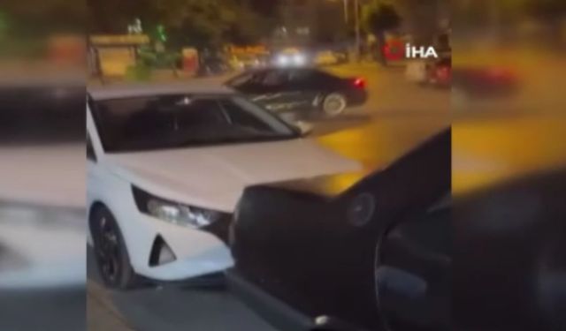 Ankara'da tepki çeken anlar: Yolu kapatıp drift attı