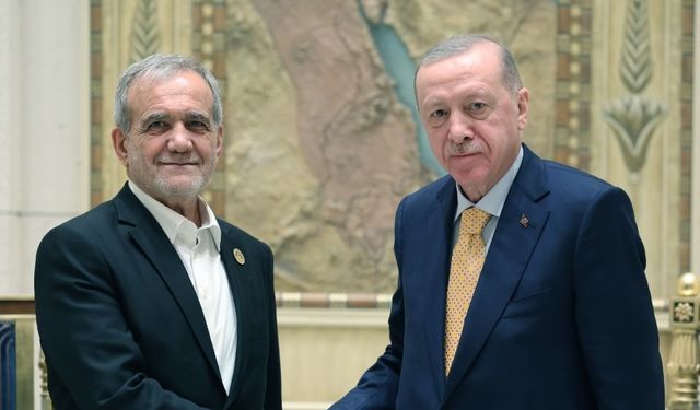 Cumhurbaşkanı Erdoğan'dan Azerbaycan'da kritik temaslar! Pezeşkiyan ile görüştü