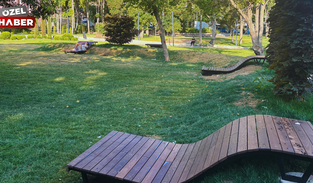 Güvenpark’a, modern oturma alanları yapıldı