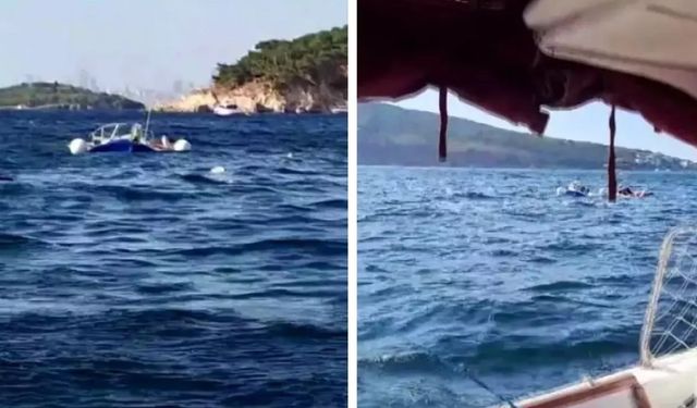 Heybeliada’da feci kaza: Motoryat ile tekne çarpıştı