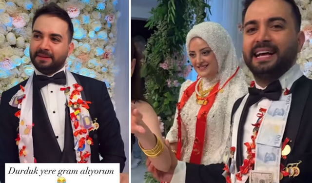 Kadir Ezildi’nin düğününde, altın yağdı!