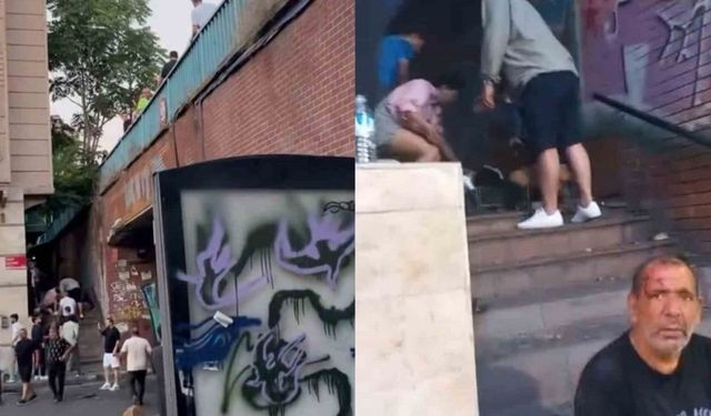 Minibüs ile otobüs çarpıştı: Yaya üst geçitten düştü