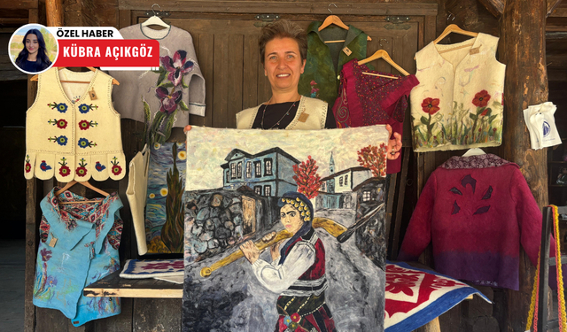 Keçeyle tanıştı, tasarıma yön verdi