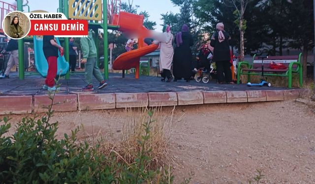 Mamak'taki çocuk parkı faciaya davetiye çıkarıyor