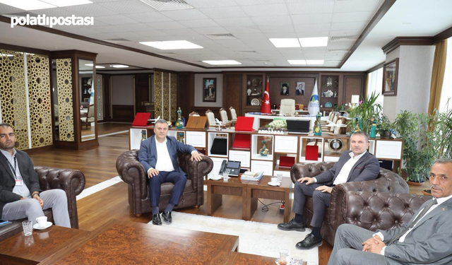 DHMİ Başmüdürü Karadavut'tan Çubuk Belediye Başkanı Demirbaş'a ziyaret