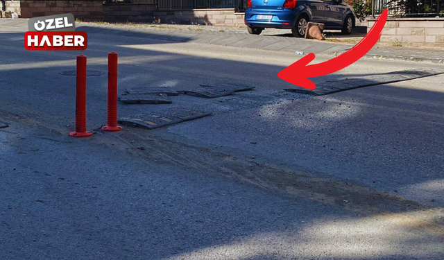 Parçalara ayrılan hız kasisi tehlike saçıyor