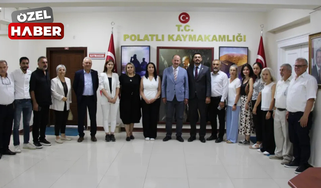 Polatlı CHP'den Kaymakam Atilla Kantay'a "Hayırlı olsun" ziyareti