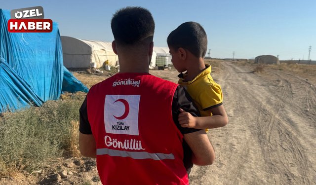 Polatlı Kızılay Şubesinden mevsimlik tarım işçilerine ziyaret