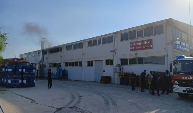 Sincan'da boya fabrikasında korkutan yangın!