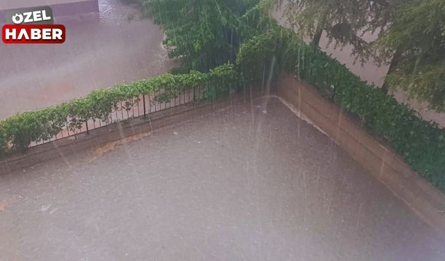 Keçiören'de sel felaketi: Binaları su bastı