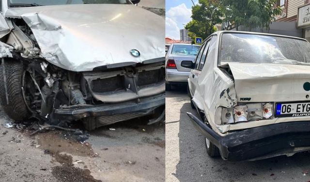 Ankara'da feci kaza: Minibüs 4 araca çarptı