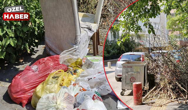 Çankaya'da çöp tepkisi: "1 haftadır aynı manzara"