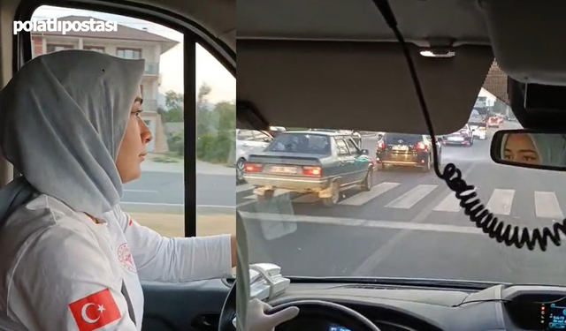 Düzce'nin yollarında 'Sirenlerin sultanı'! paramedik Merve'nin direksiyon başındaki ustalığı erkeklere taş çıkarttı