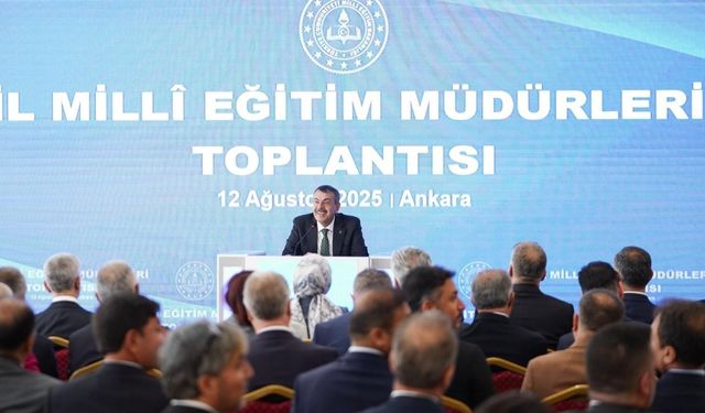 Milli Eğitim Bakanı Tekin, 81 ilin Milli Eğitim Müdürüyle Ankara'da bir araya geldi