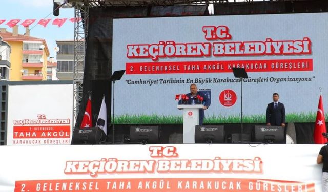 Keçiören'de 2. Geleneksel Taha Akgül Karakucak Güreşleri başladı