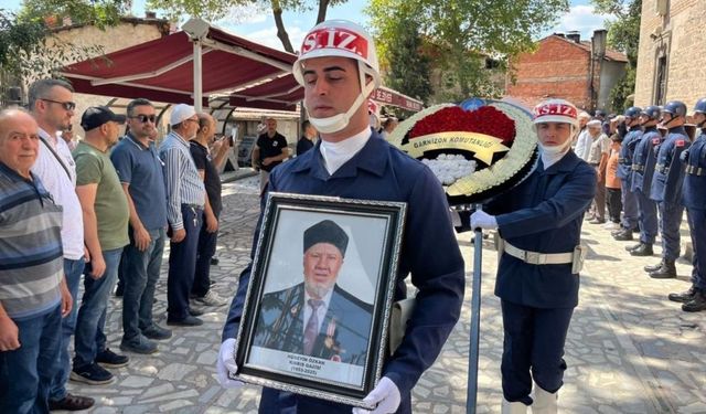 Kıbrıs Gazisi Hüseyin Özkan, son yolculuğuna uğurlandı