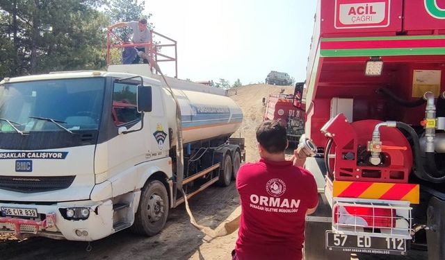 Pursaklar Belediyesinden Karabük’teki orman yangınlarına destek