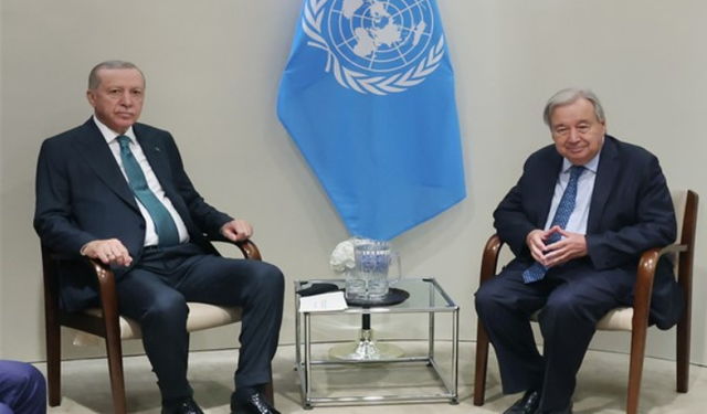 Cumhurbaşkanı Erdoğan, BM Genel Sekreteri Guterres ile görüştü