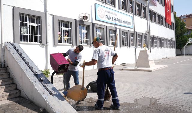 Keçiören'deki okullarda temizlik seferberliği