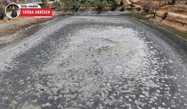Kızılca Göleti kurudu, kötü koku vatandaşı canından bezdirdi