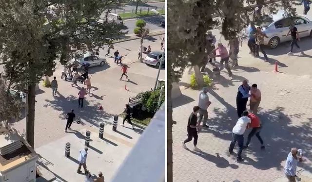 Adliye önündeki kavgada 30 kişi yaralandı! Sebebi pes dedirtti
