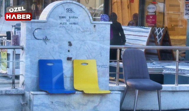 Hayrat çeşmesi, oturma köşesine çevrildi
