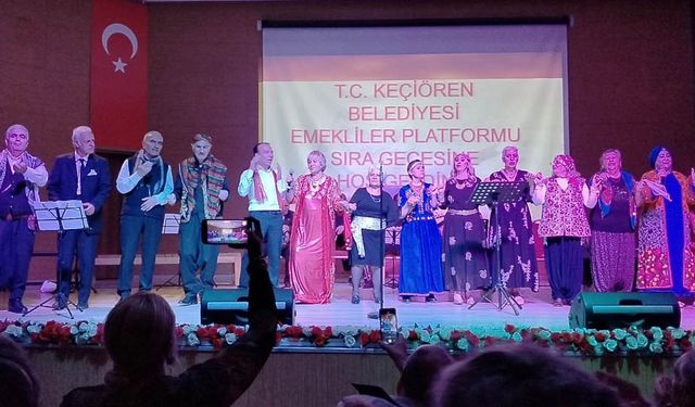 Keçiören’de Emekliler Platformu’ndan unutulmaz sıra gecesi