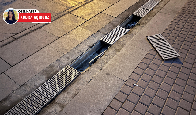 Keçiören'de, metro istasyonunun önünde tehlike!