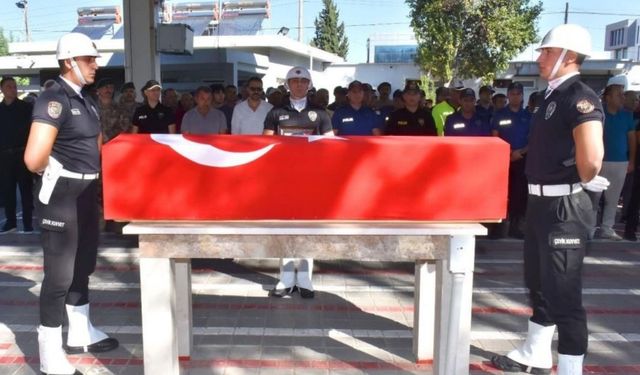 Kalp krizi sonucu vefat eden polis memuru defnedildi