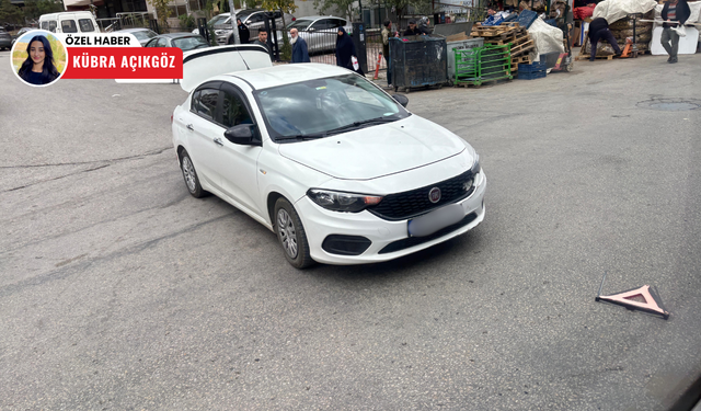 Ara yoldan çıkan araç kazaya neden oldu