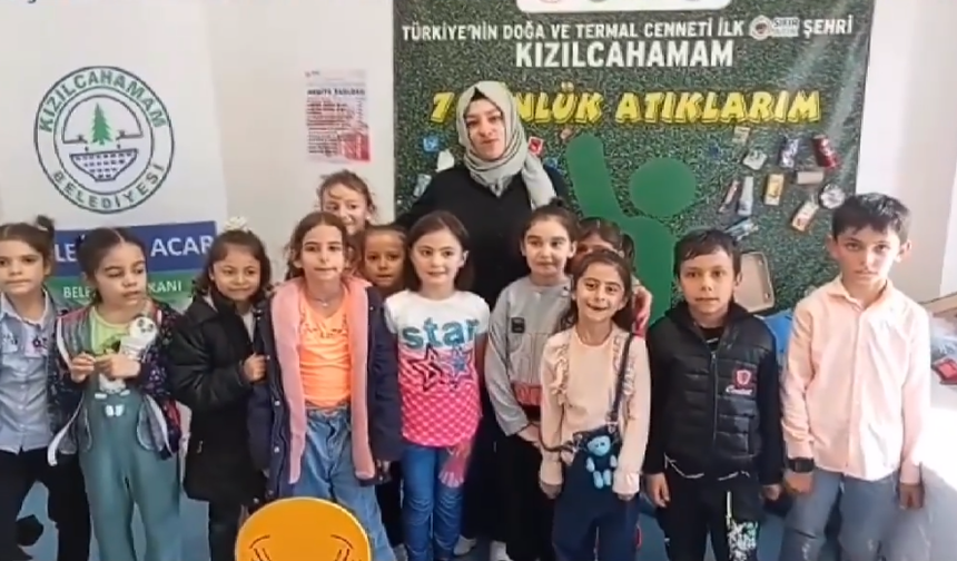 Minik öğrenciler Millet Bahçesi'ni ziyaret etti