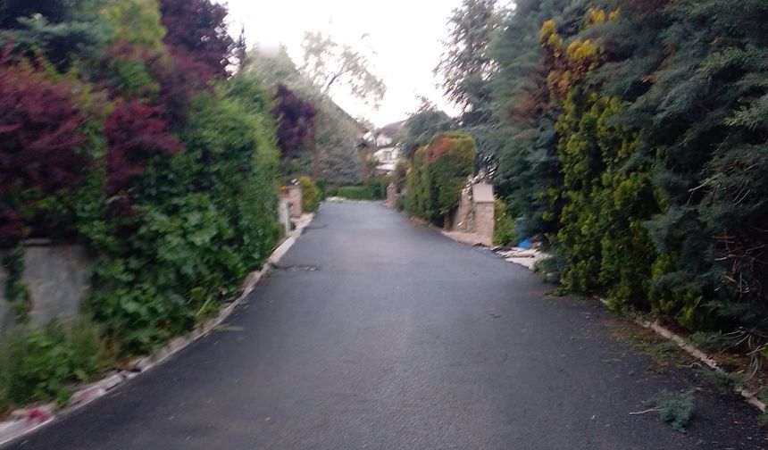 Tam kaplama asfalt çalışması tamamlandı