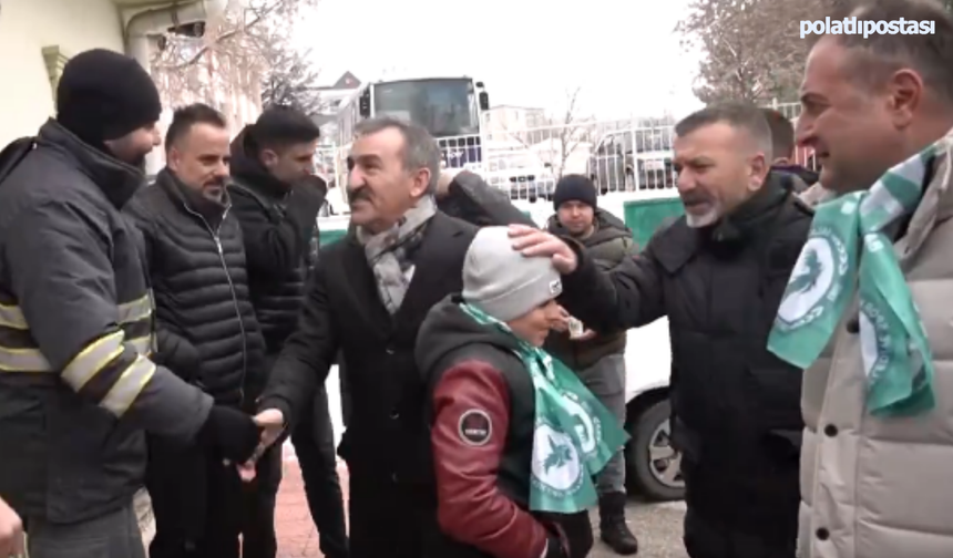 Balâ Belediye Başkanı Ahmet Buran, Balâspor maçını takip etti