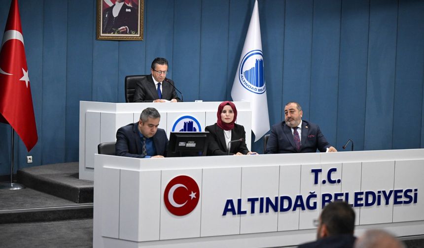 Altındağ Belediye Başkanı Veysel Tiryaki, yeni döneminin ilk toplantısını gerçekleştirdi