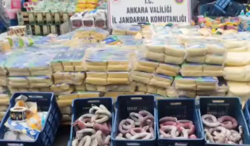 Ankara'da gıda operasyonu: 4 milyon liralık sahte gıda ele geçirildi