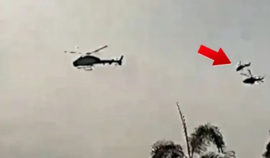 Donanmaya ait helikopterler havada çarpıştı: 10 ölü! O anlar kamerada...