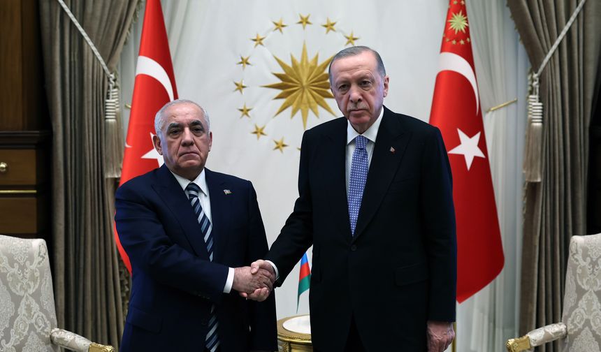 Cumhurbaşkanı Erdoğan, Azerbaycan Başbakanı’nı kabul etti