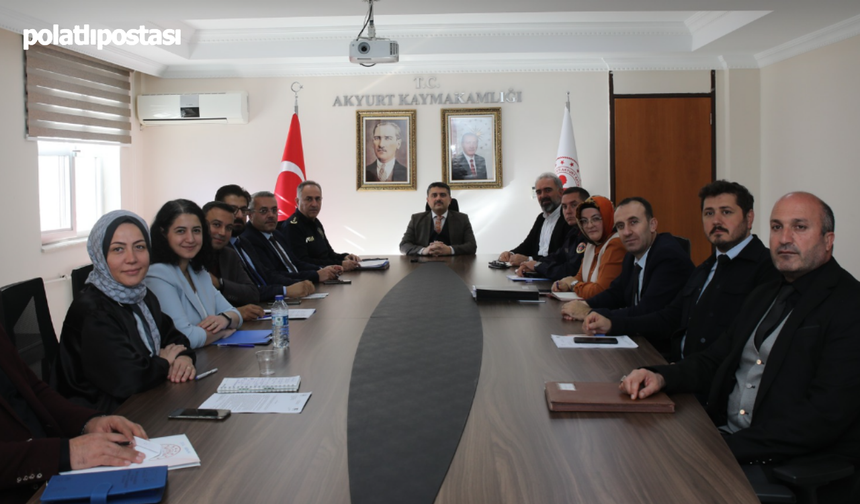 Akyurt'ta Kadına Şiddetle Mücadele ve Çocuk Koruma Toplantısı