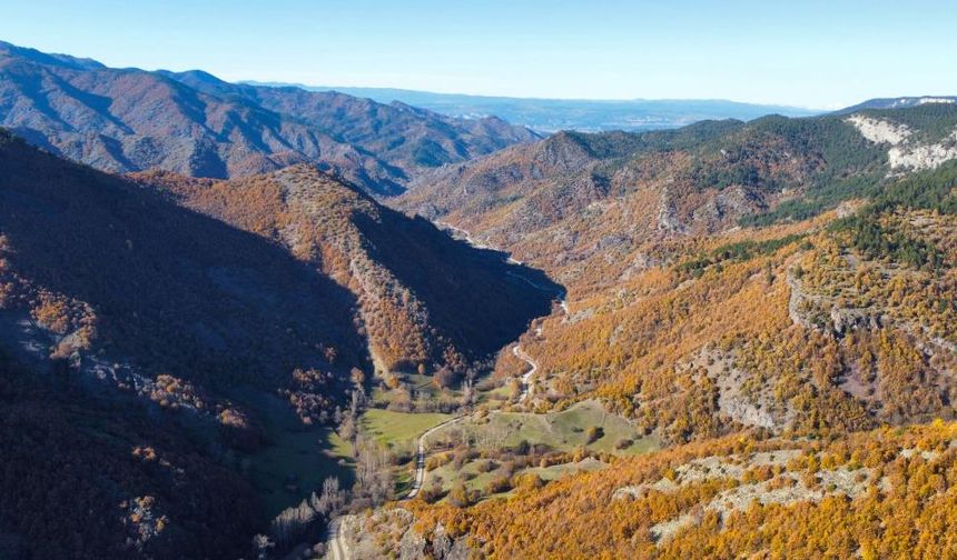 Ilgaz Dağı’nın sonbahar güzelliği görenleri mest ediyor